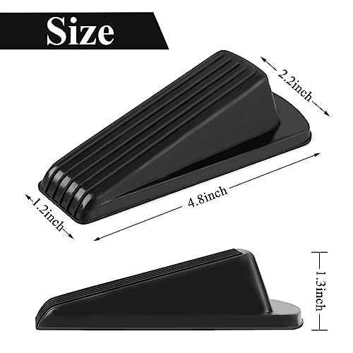 Smart Home 4 Pack Door Stoppers, Rubber for Bottom of Door, Rubber Kit