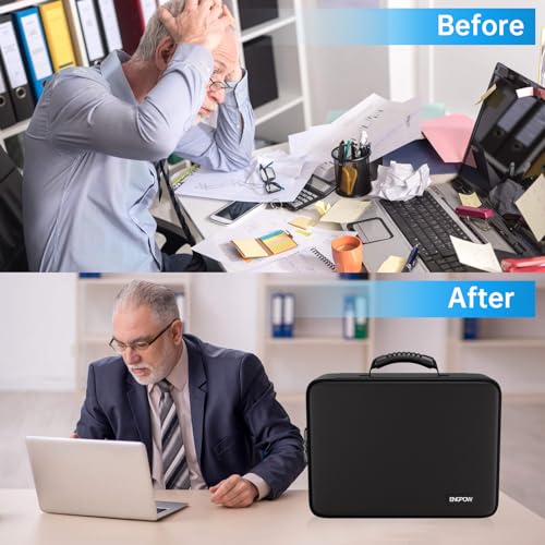 refined ENGPOW Fireproof File Organizer Bag with 13 Essentials