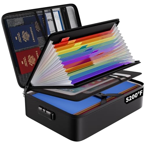 refined ENGPOW Fireproof File Organizer Bag with 13 Essentials