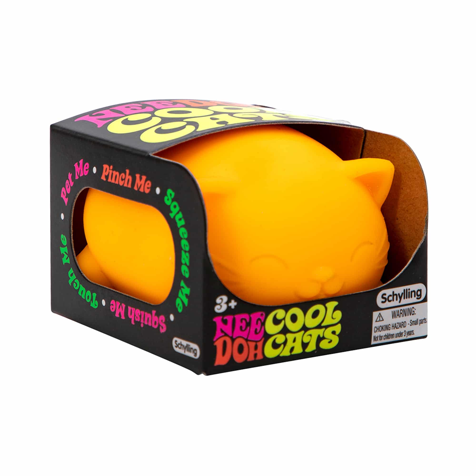 Adorable Character Cool Cats NeeDoh | Select Morning Crest - Purrfect Cat Squishy Character Stress Toy Detail