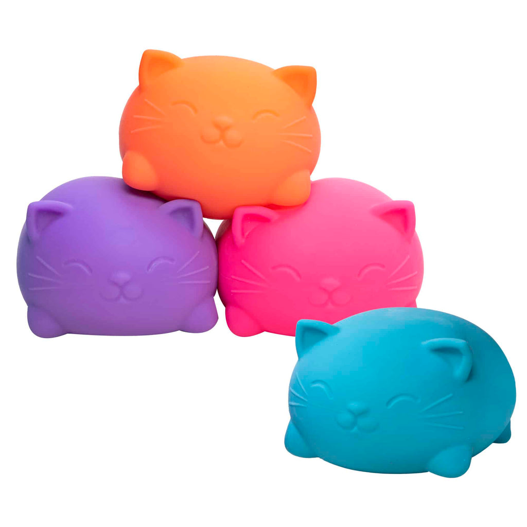 Fun Fidget Monster Super NeeDoh Cool Cats | Select Opal Prairie - Collectible Shaggy Monster Squishable Toy Detail