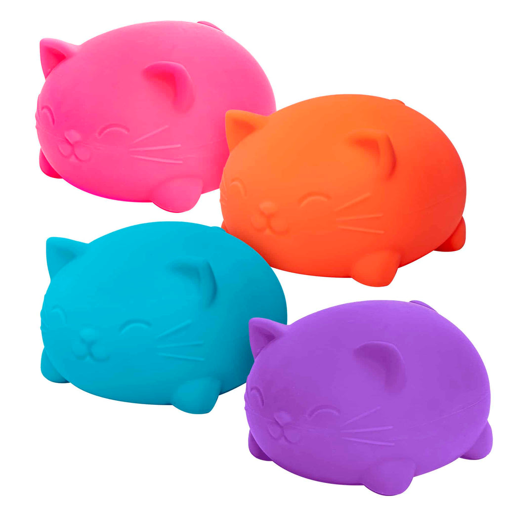 Fun Fidget Monster Super NeeDoh Cool Cats | Select Opal Prairie - Collectible Shaggy Monster Squishable Toy Detail