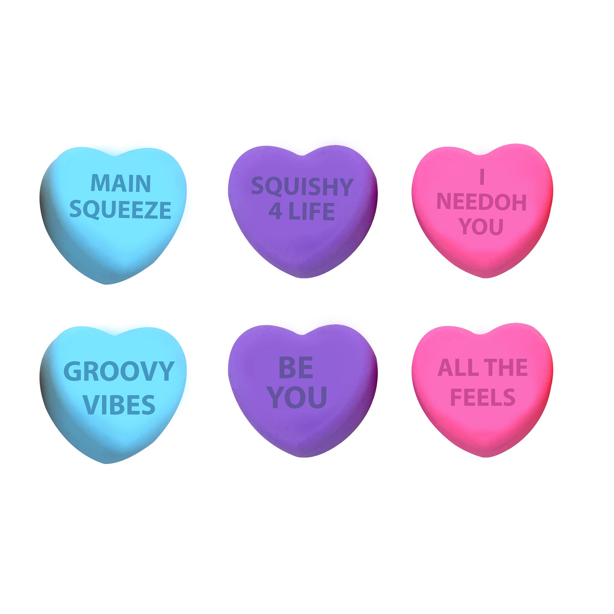 Fun Food Fidget NeeDoh Color Change Squeeze Heart | Reserve Opal Summit - Fun Food Fidget Cookie Squishable Toy - Surprise Me! (Random Color)