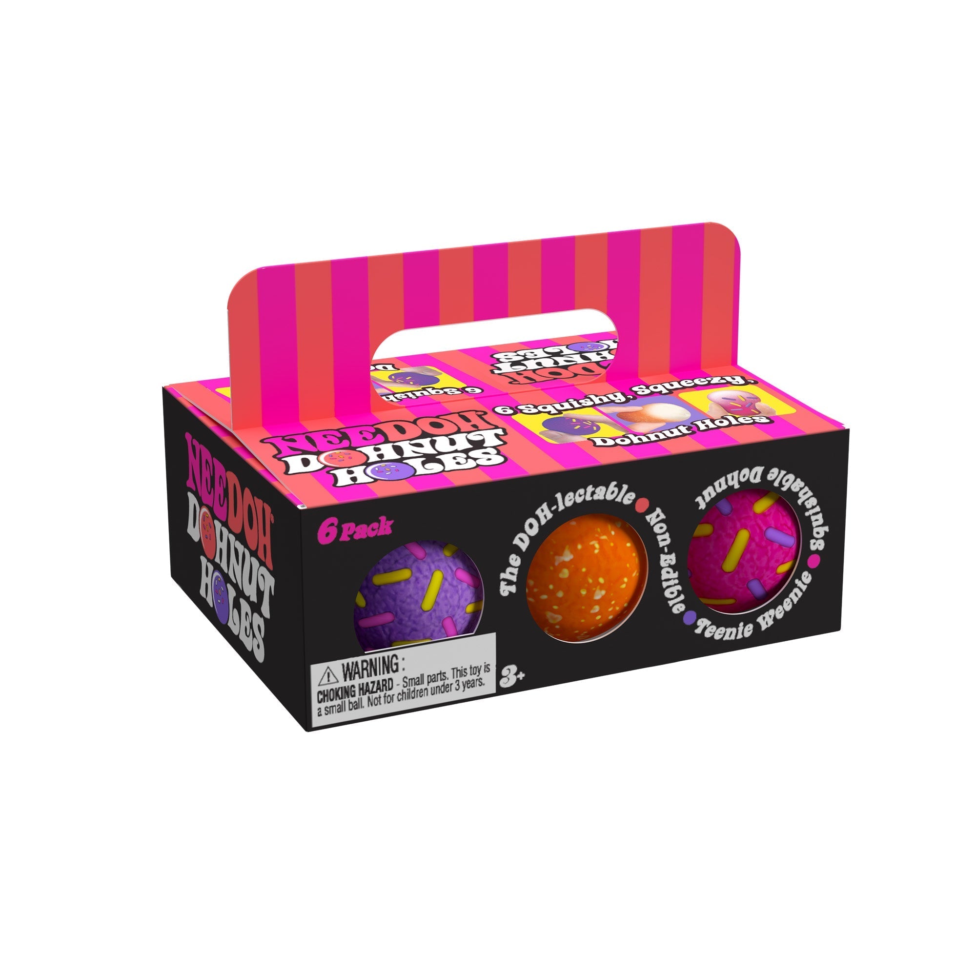 Pocket-Sized Mini NeeDoh Dohnut Holes | Select Prairie Summit - Mini Groovy Glob Portable Stress Toy Set Detail