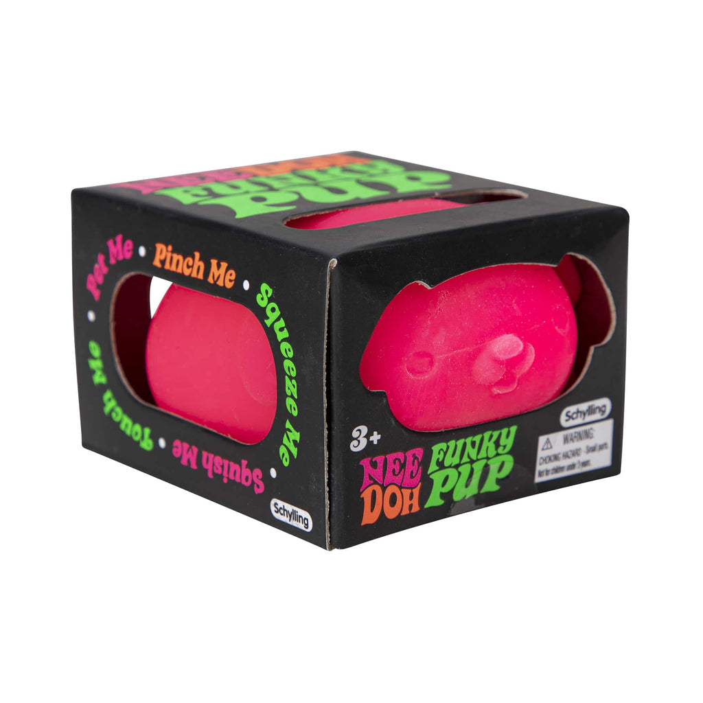 Purrfectly Squishy NeeDoh Funky Pup | Collection Canyon Shore - Purrfect Cat Squishy Character Stress Toy Detail