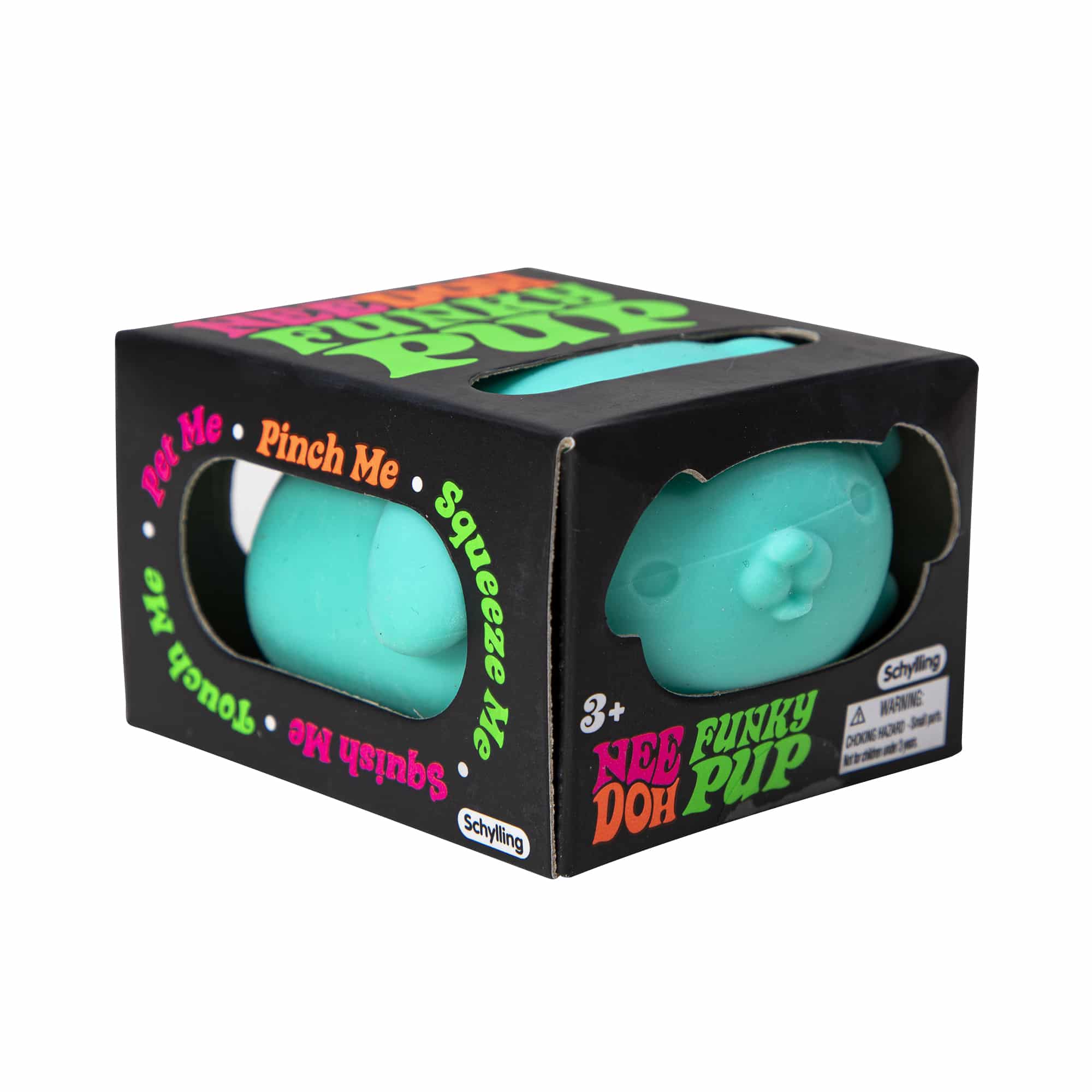 Purrfectly Squishy NeeDoh Funky Pup | Collection Canyon Shore - Purrfect Cat Squishy Character Stress Toy Detail