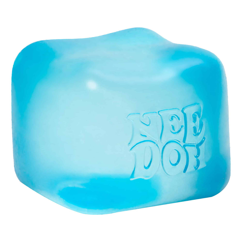 Ice-Cube Texture NeeDoh Nice Cube | Series Elm Bridge - Translucent Jelly Cool Cube Sensory Toy Detail