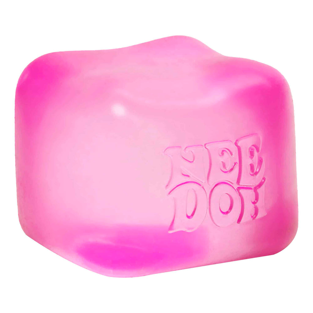 Ice-Cube Texture NeeDoh Nice Cube | Series Elm Bridge - Translucent Jelly Cool Cube Sensory Toy Detail