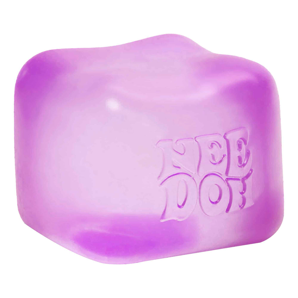 Ice-Cube Texture NeeDoh Nice Cube | Series Elm Bridge - Translucent Jelly Cool Cube Sensory Toy Detail