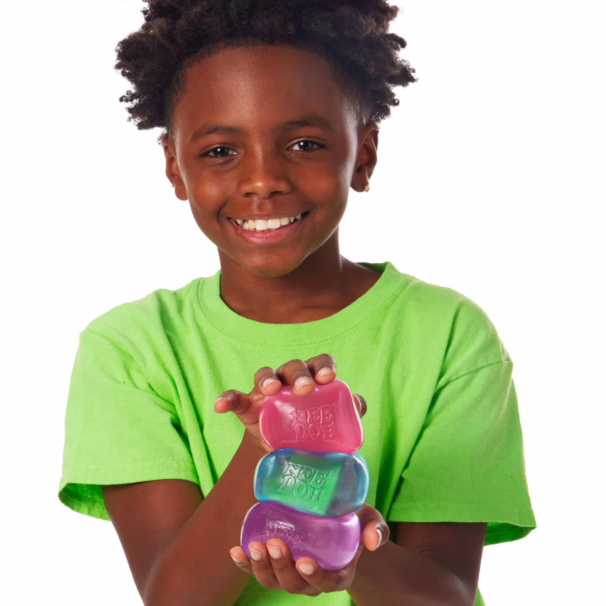 Ice-Cube Texture NeeDoh Nice Cube | Series Elm Bridge - Translucent Jelly Cool Cube Sensory Toy Detail