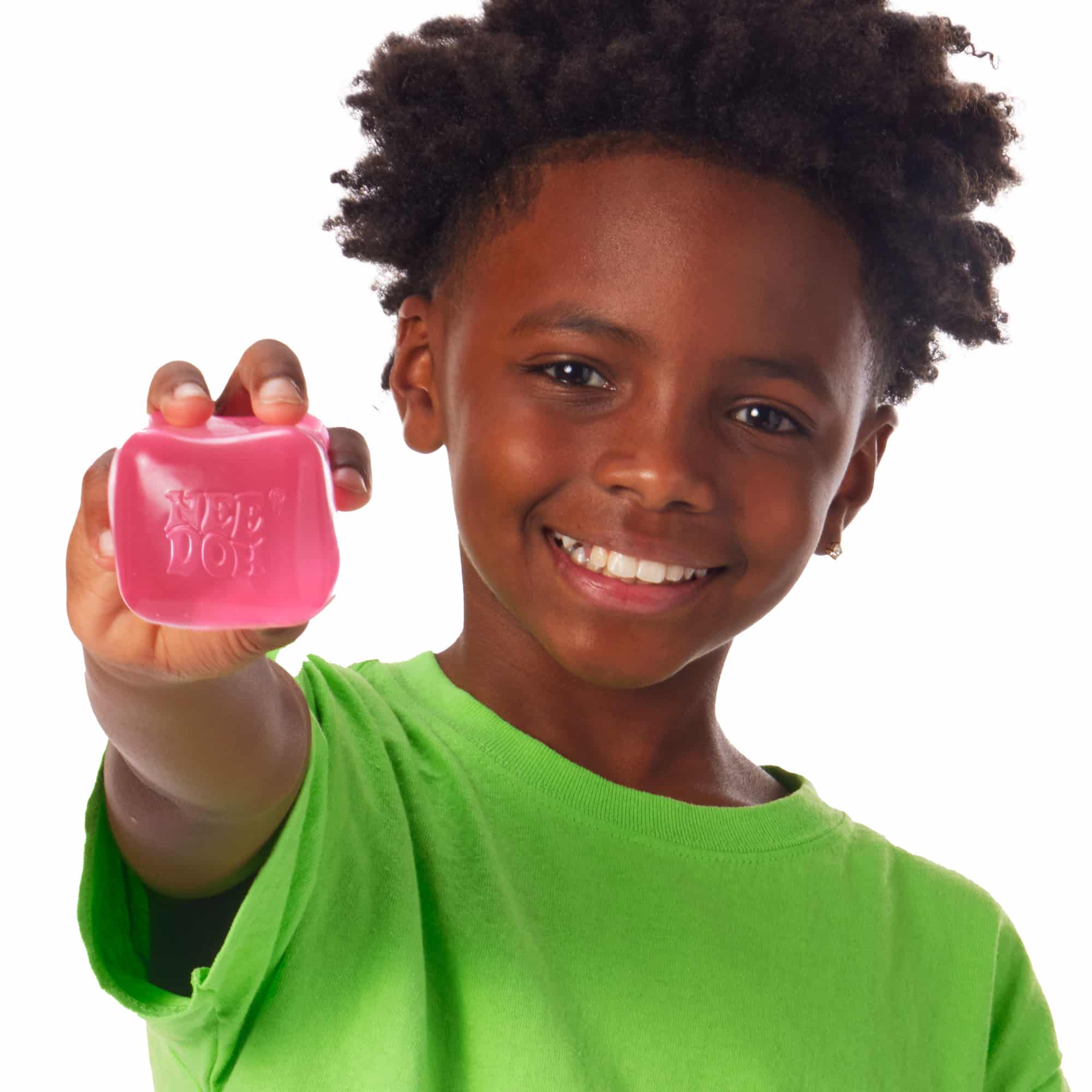 Ice-Cube Texture NeeDoh Nice Cube | Series Elm Bridge - Translucent Jelly Cool Cube Sensory Toy Detail
