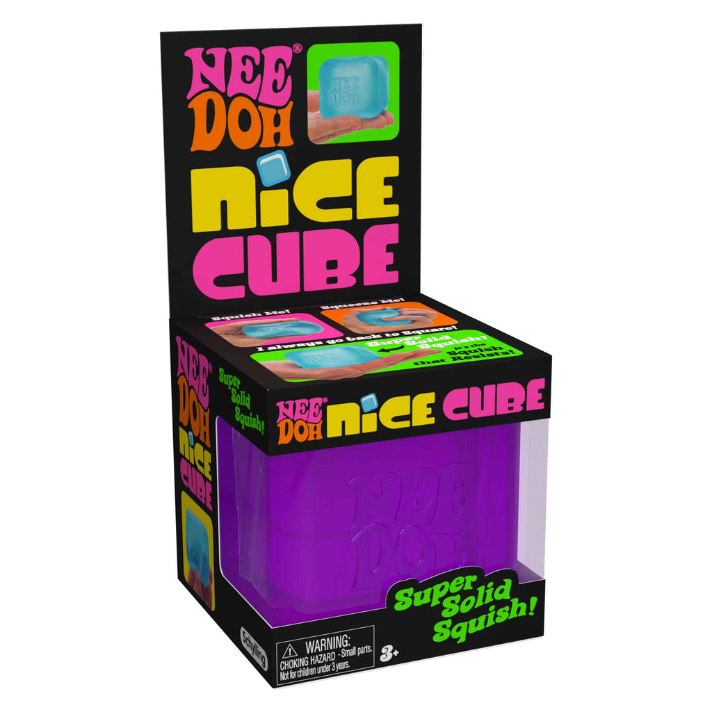 Ice-Cube Texture NeeDoh Nice Cube | Series Elm Bridge - Translucent Jelly Cool Cube Sensory Toy Detail