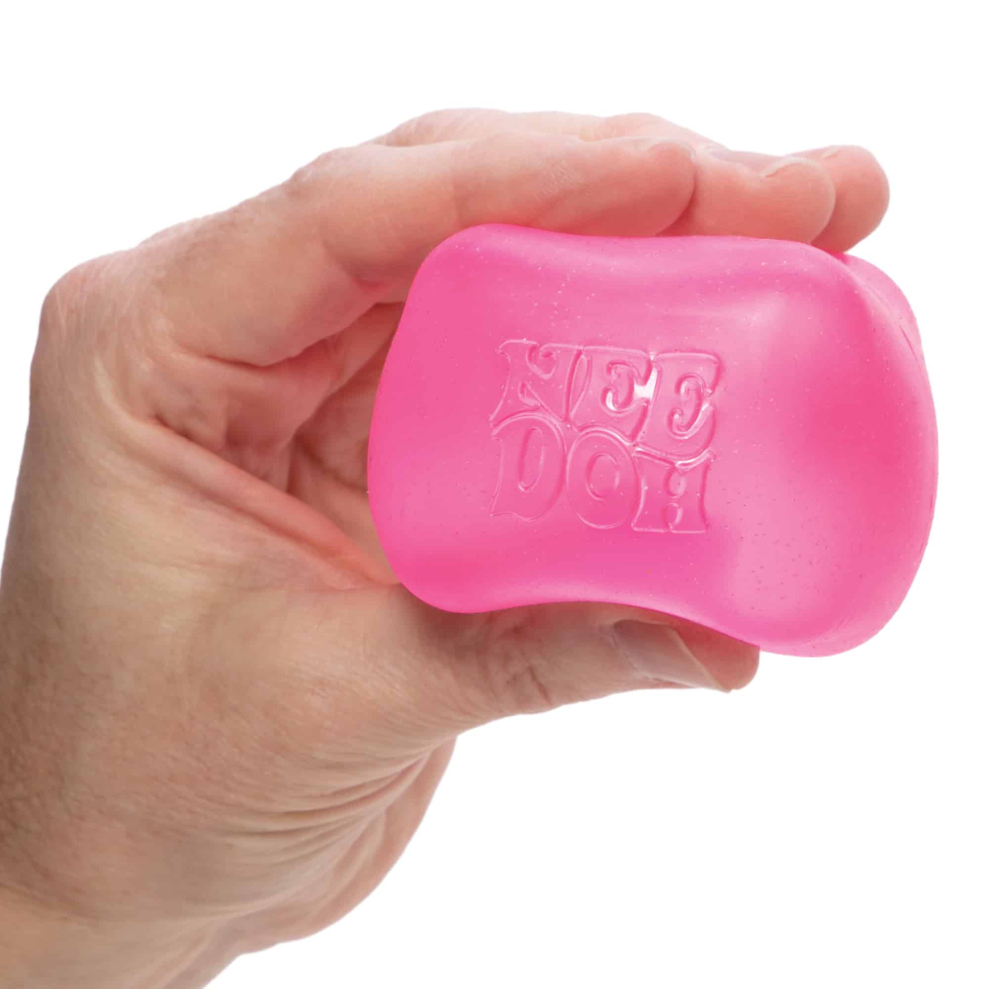 Ice-Cube Texture NeeDoh Nice Cube | Series Elm Bridge - Translucent Jelly Cool Cube Sensory Toy Detail
