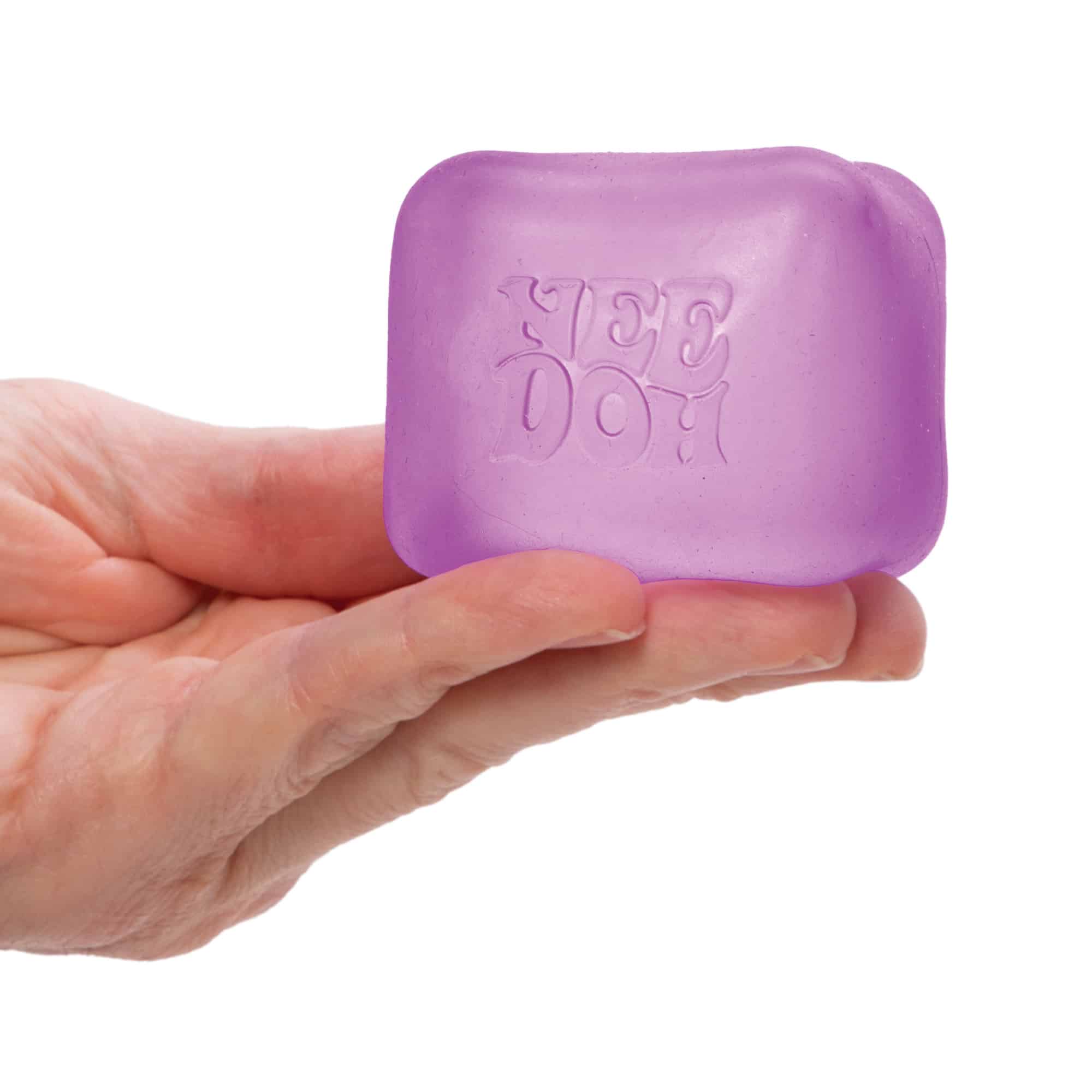 Ice-Cube Texture NeeDoh Nice Cube | Series Elm Bridge - Translucent Jelly Cool Cube Sensory Toy Detail