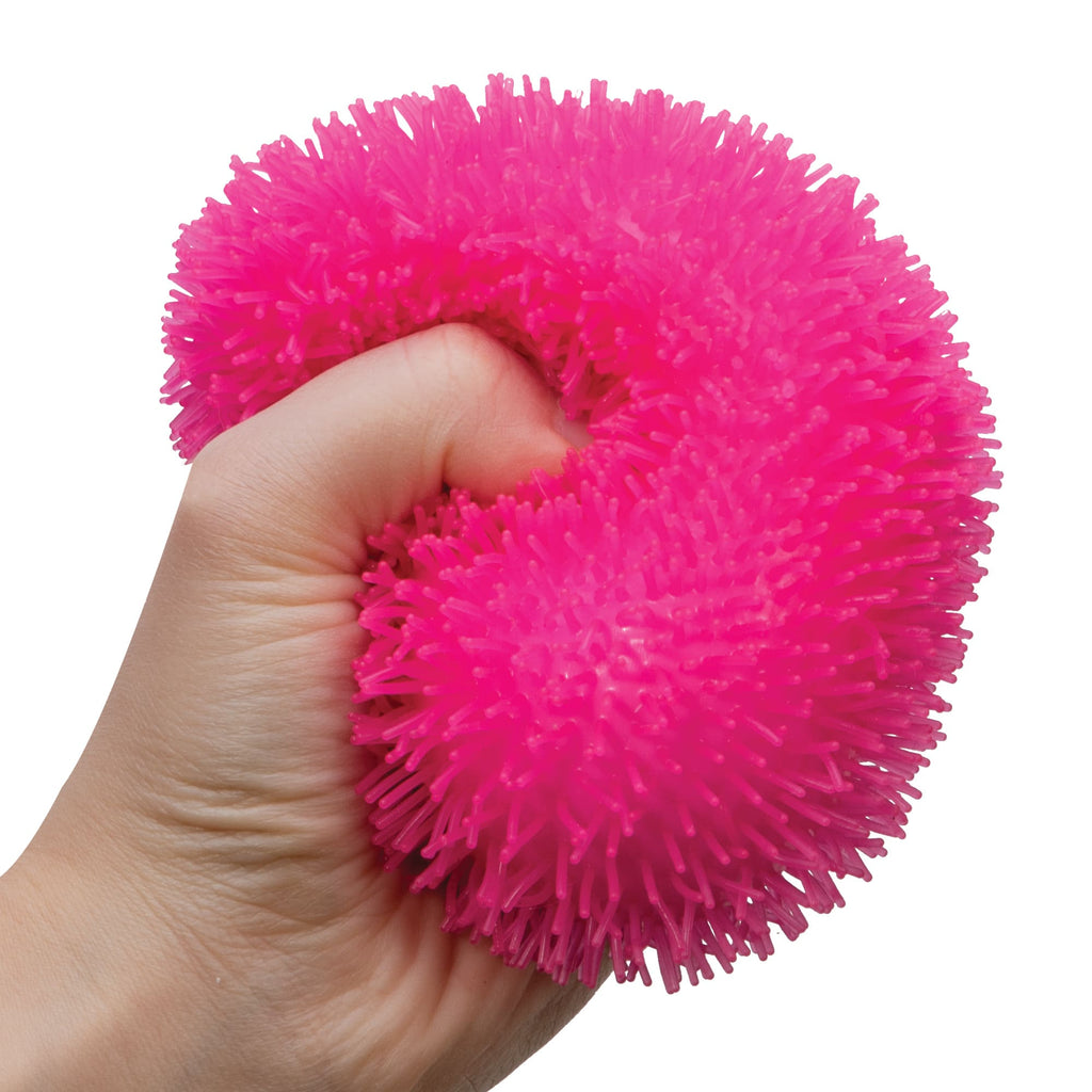 Spiky Ribbed Shaggy NeeDoh | Collection Winter Creek - Fuzzy Flocked Textured Sensory Fidget Ball Detail