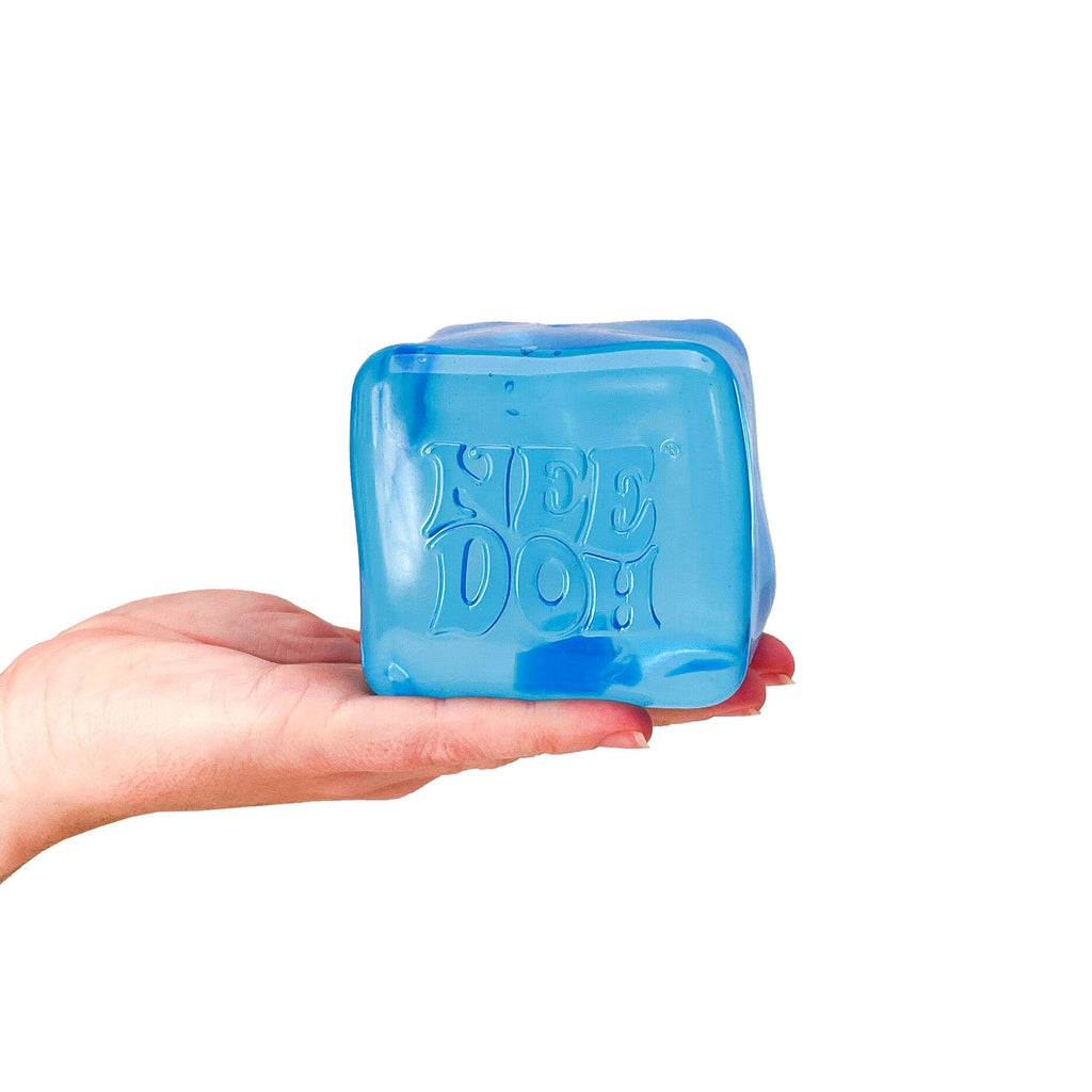 Squishable Nice Cube NeeDoh Nice Berg | Reserve Oak Hollow - Nice Cubes Clear Satisfying Crunch Stress Toy Detail