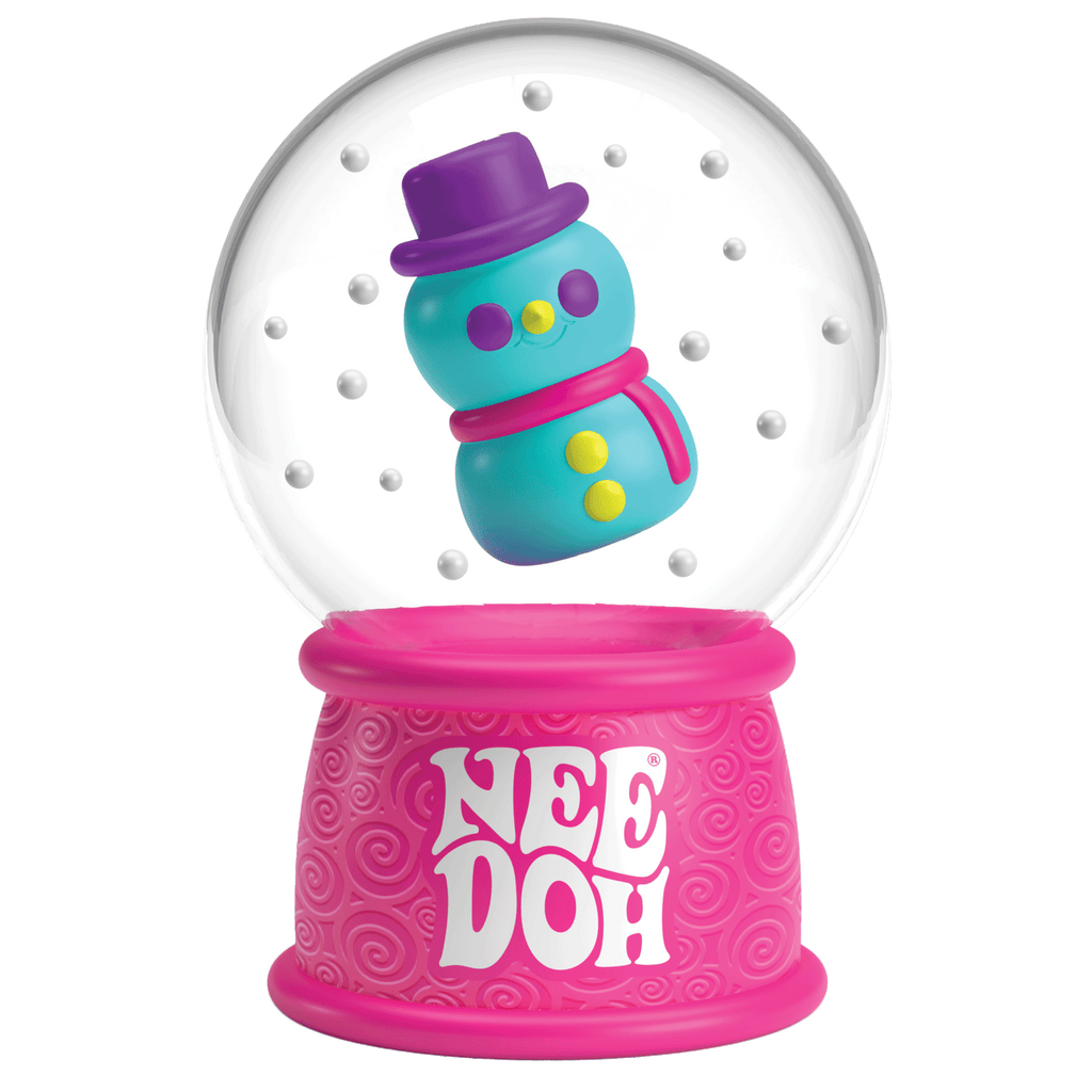 Squishable Nice Cube NeeDoh Squish N Flow Snow Globe | Signature Moonlit Lane - Translucent Jelly Cool Cube Sensory Toy Detail
