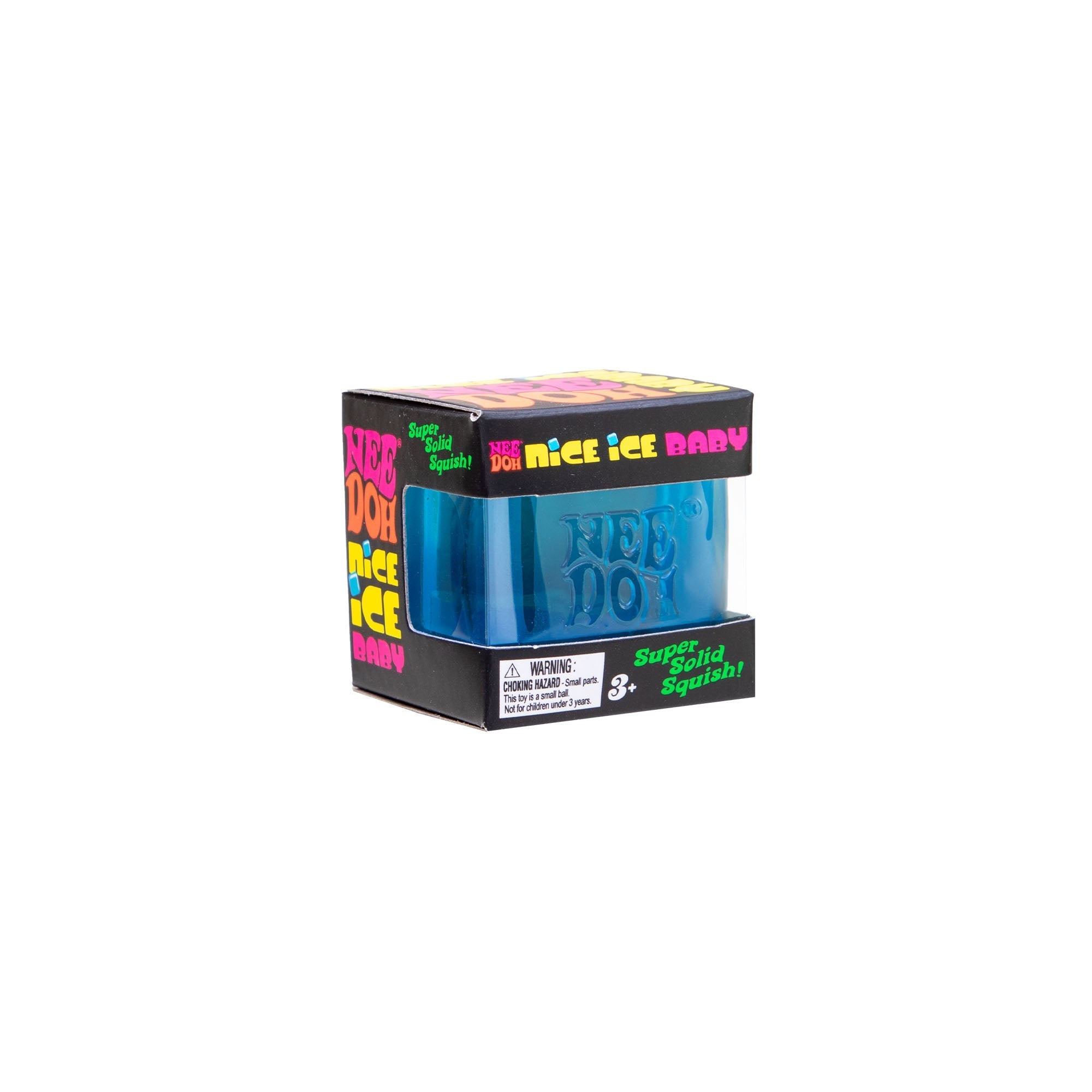 Ice-Cube Texture NeeDoh Nice Ice Baby | Series Canyon Trail - Nice Cubes Clear Satisfying Crunch Stress Toy Detail