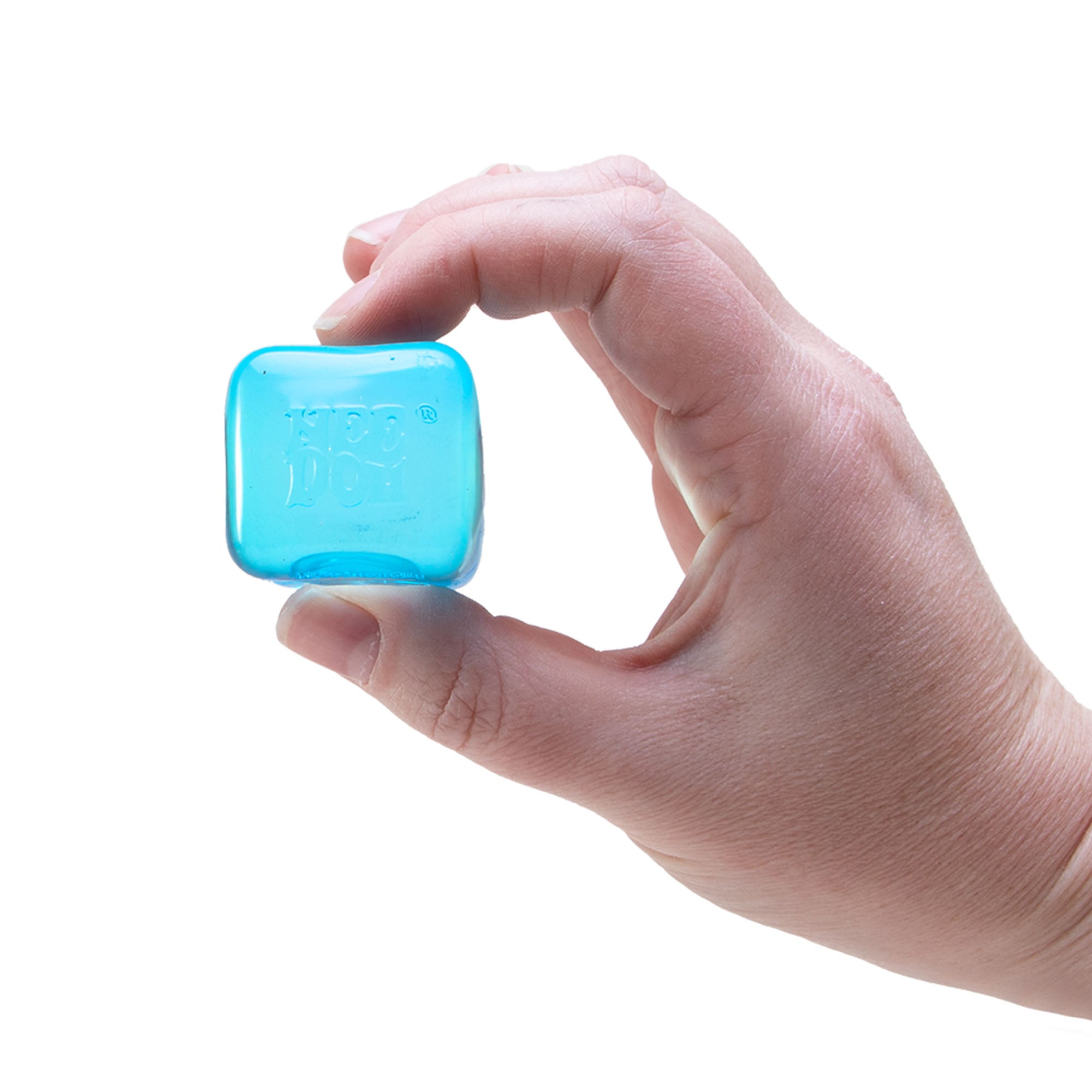 Ice-Cube Texture NeeDoh Nice Ice Baby | Series Canyon Trail - Nice Cubes Clear Satisfying Crunch Stress Toy Detail