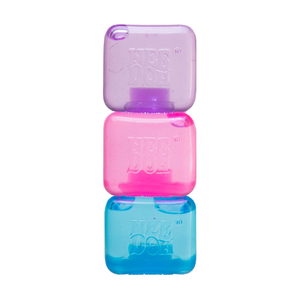Ice-Cube Texture NeeDoh Nice Ice Baby | Series Canyon Trail - Nice Cubes Clear Satisfying Crunch Stress Toy - Surprise Me! (Random Color)