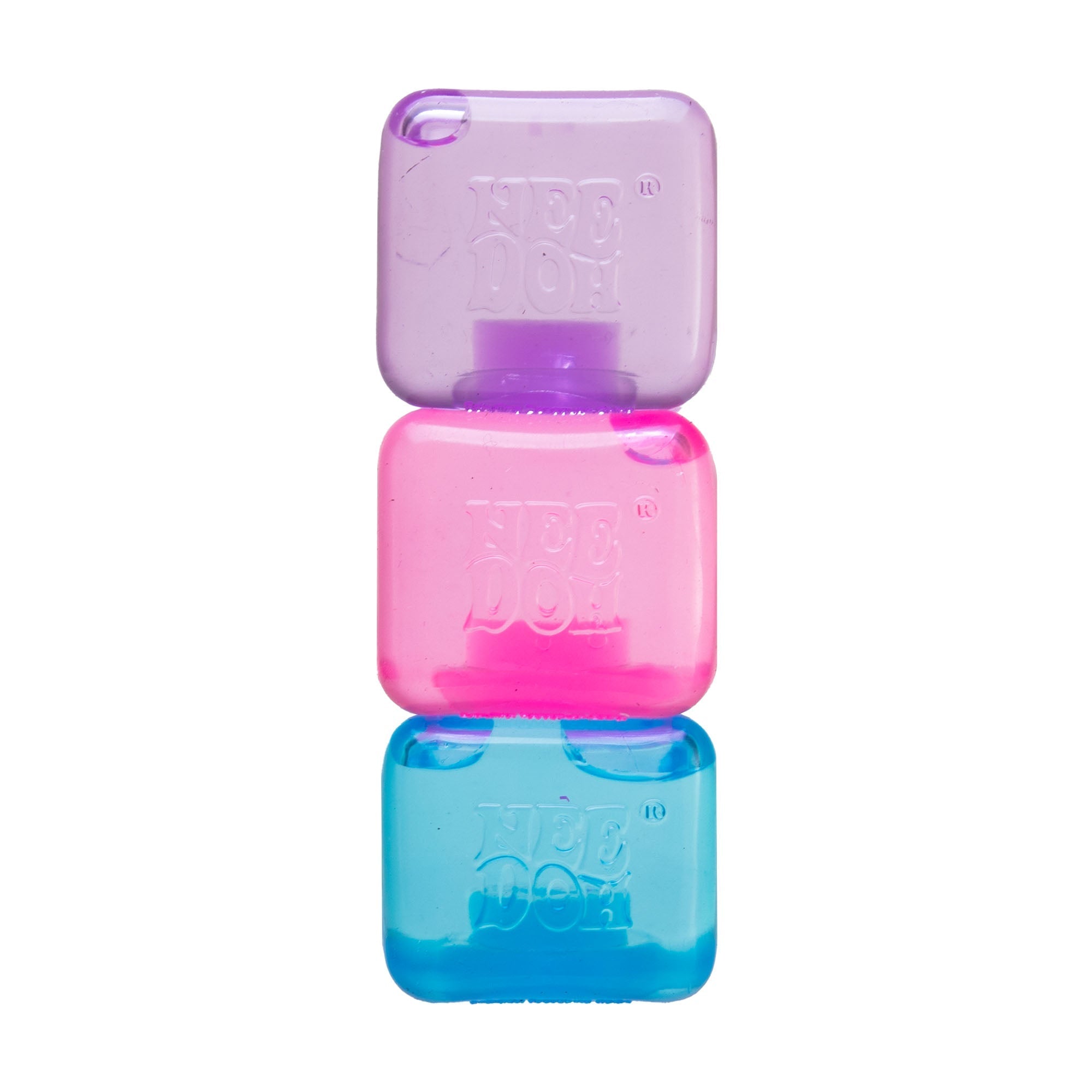 Ice-Cube Texture NeeDoh Nice Ice Baby | Series Canyon Trail - Nice Cubes Clear Satisfying Crunch Stress Toy - Surprise Me! (Random Color)