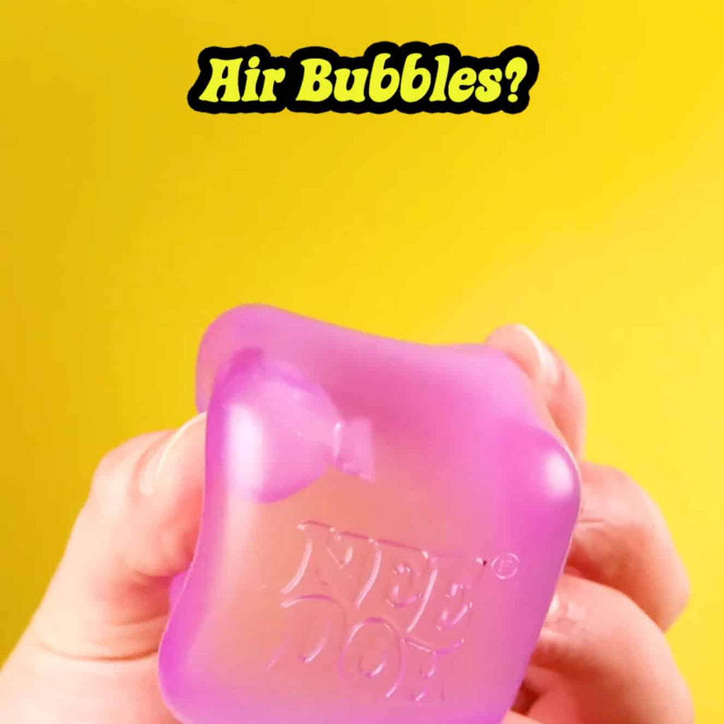 Ice-Cube Texture NeeDoh Nice Cube | Series Elm Bridge - Translucent Jelly Cool Cube Sensory Toy Detail